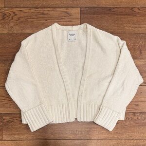 Abercrombie Cream Chenille Cardigan